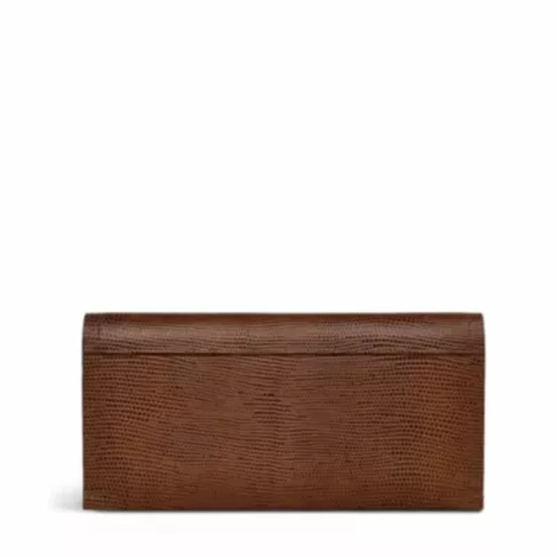Oak Street - Faux Lizard - Large Flapover Wallet