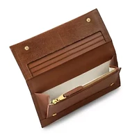 Oak Street - Faux Lizard - Large Flapover Wallet
