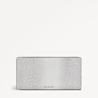 Coin Street Faux Lizard Large Bifold Wallet