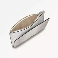 Coin Street Faux Lizard Medium Ziptop Wallet
