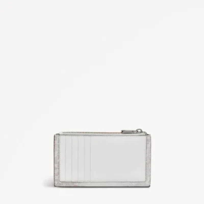Coin Street Faux Lizard Medium Ziptop Wallet