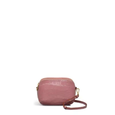 Dukes Place  Faux Croc Medium Ziptop Crossbody