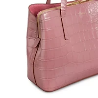 Dukes Place  Faux Croc Medium Ziptop Grab