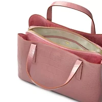 Dukes Place  Faux Croc Medium Ziptop Grab