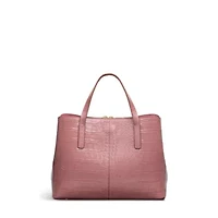 Dukes Place  Faux Croc Medium Ziptop Grab
