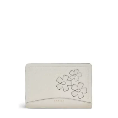 The Chancery - Cutwork Floral Medium Zip Around Purse