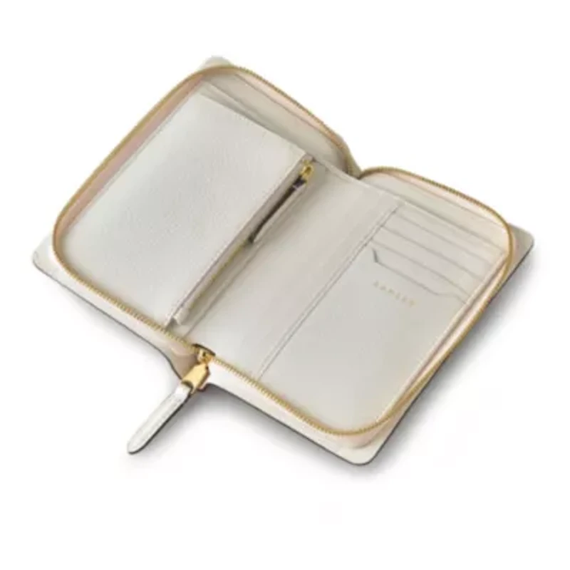 The Chancery - Cutwork Floral Medium Zip Around Purse