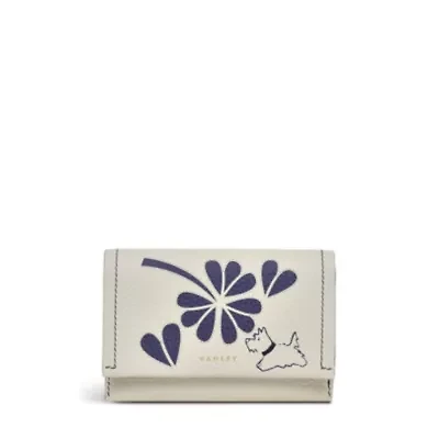 Cut Out Floral Medium Flapover Wallet