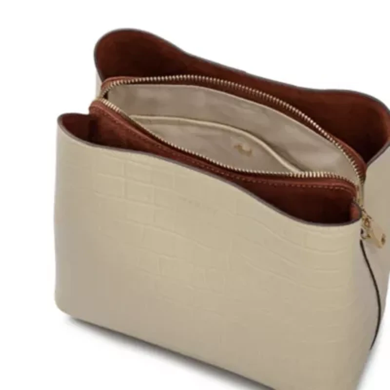 Dukes Place Faux Croc Medium Compartment Crossbody