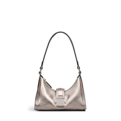 Sloane Mews Metallic Small Ziptop Shoulder