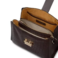 Sloane Mews Faux Croc Small Ziptop Cross Body