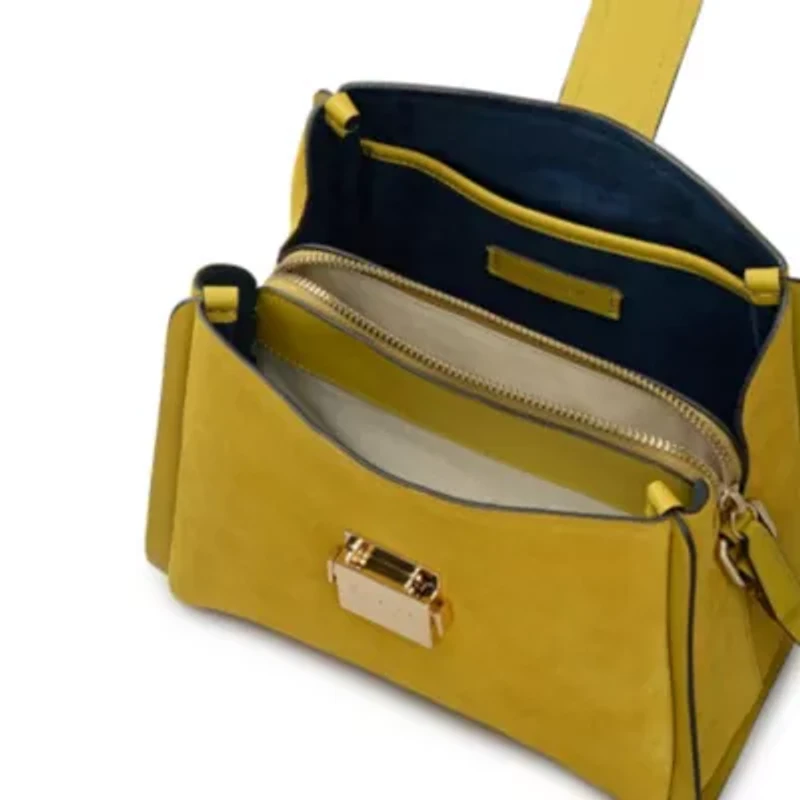 Sloane Mews Suede Small Ziptop Crossbody