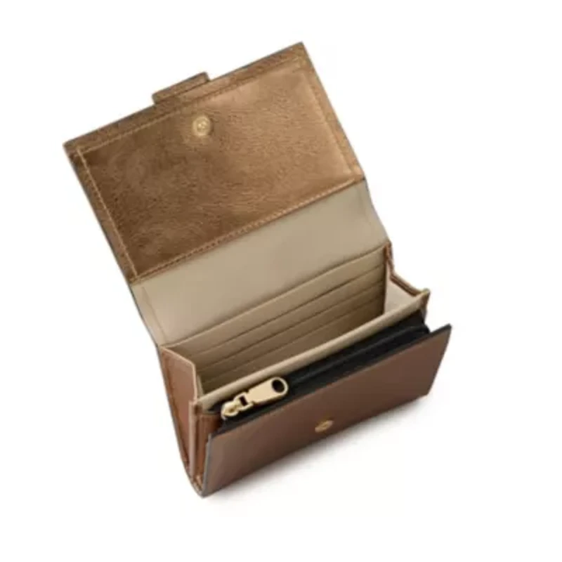 Sloane Mews - Metallic Medium Flapover wallet