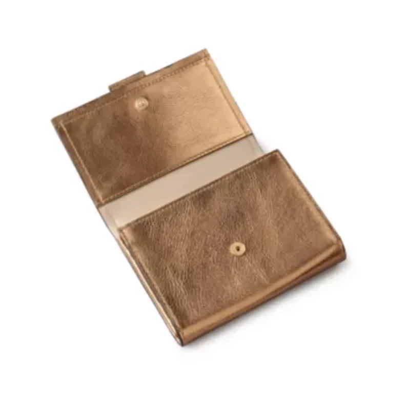 Sloane Mews - Metallic Medium Flapover wallet