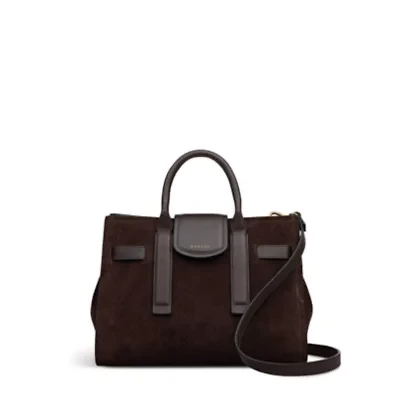 St Pancras Lane Suede Small Open Top Grab