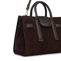 St Pancras Lane Suede Small Open Top Grab