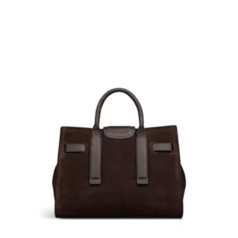 St Pancras Lane Suede Small Open Top Grab