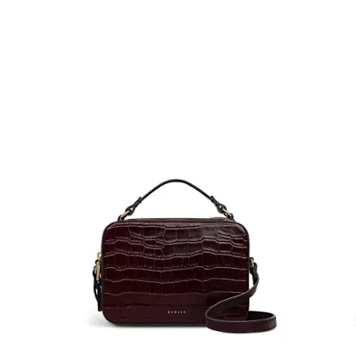 Hadley Lane - Faux Croc Medium Ziptop Crossbody