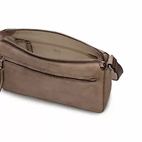 Fountain Park - Suede small Ziptop Cross Body