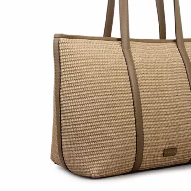 Chartfield Place - Raffialarge Ziptop Tote