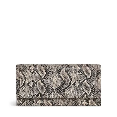 Oak Street - Faux Snake Large Flapover Wallet