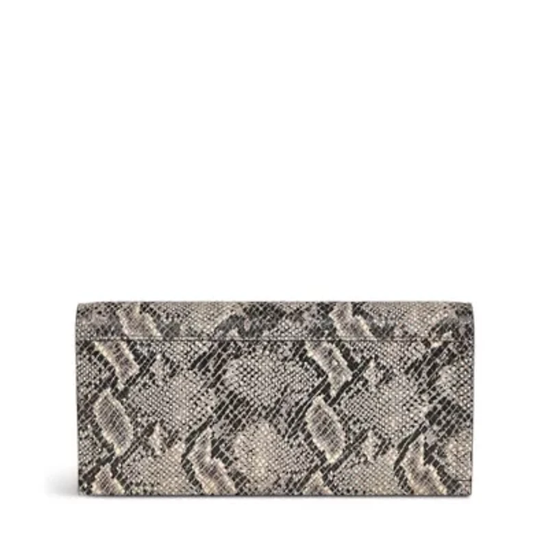 Oak Street - Faux Snake Large Flapover Wallet