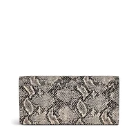 Oak Street - Faux Snake Large Flapover Wallet