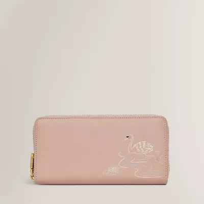Swan - Large Zip Around Wallet