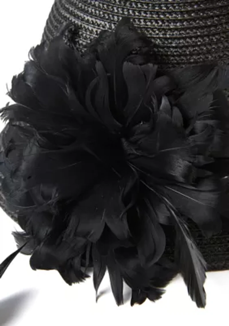Feather Braid Cloche Hat