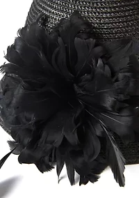 Feather Braid Cloche Hat