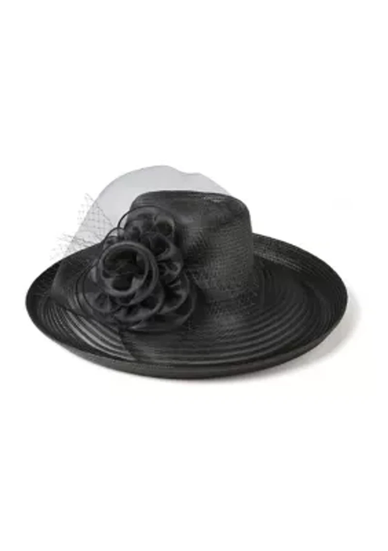 Sheer Brim Large Romantic Profile Hat
