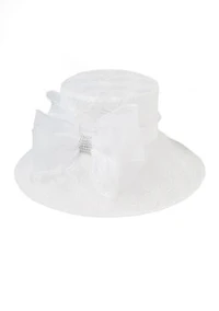 Textured Floral Downbrim Hat