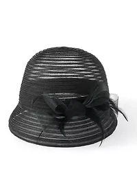 Asymmetrical Cloche Hat