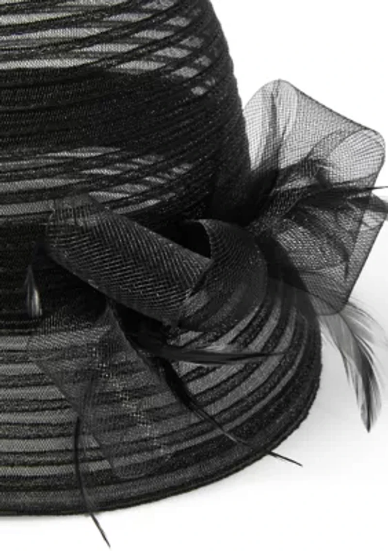 Asymmetrical Cloche Hat