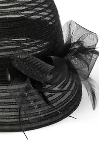 Asymmetrical Cloche Hat