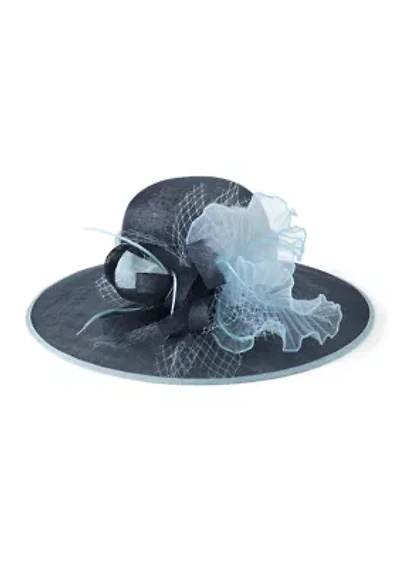 Flower Sinamay Downbrim Hat