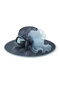 Flower Sinamay Downbrim Hat