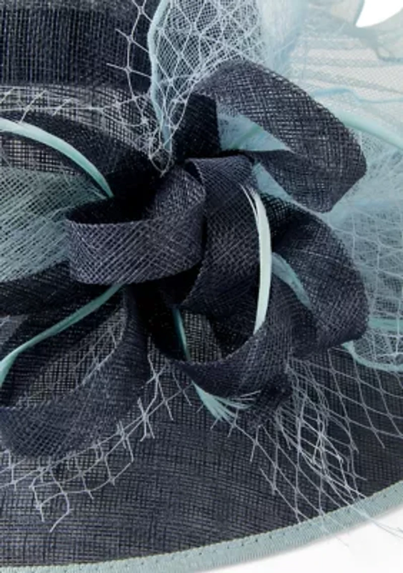 Flower Sinamay Downbrim Hat