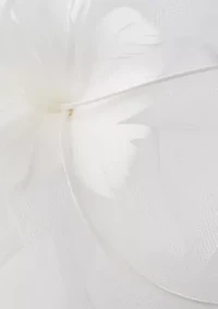Feather Flower Net Fascinator Headband