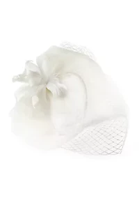 Net Feather Fascinator