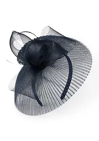 Pleated Crinoline Fascinator with Bow