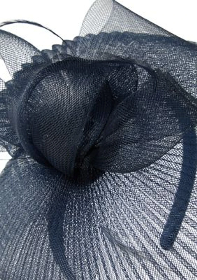 Pleated Crinoline Fascinator with Bow