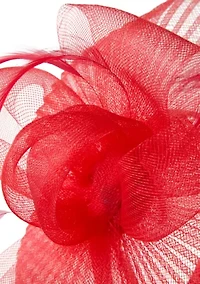 Pleated Crinoline Fascinator with Bow