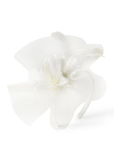 Delicate Feather Flower Fascinator