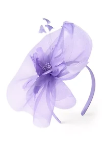 Delicate Feather Flower Fascinator