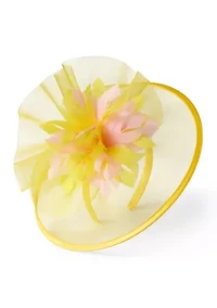 Net Feather Fascinator