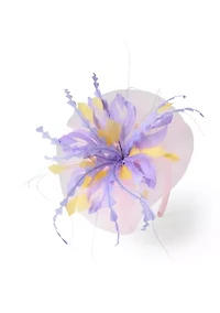 Multi Feather Net Fascinator
