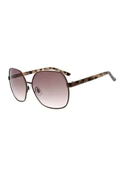 Metal Glam Square Sunglasses
