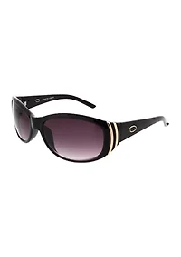Gold Tone Plastic Wrap Sunglasses