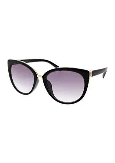 Glam Cat Sunglasses with Metal Inlay Bridge